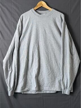 Shaka Wear Super Max Heavy Long Sleeve T Shirt Gray Mens 2XL Blank Heavyweight